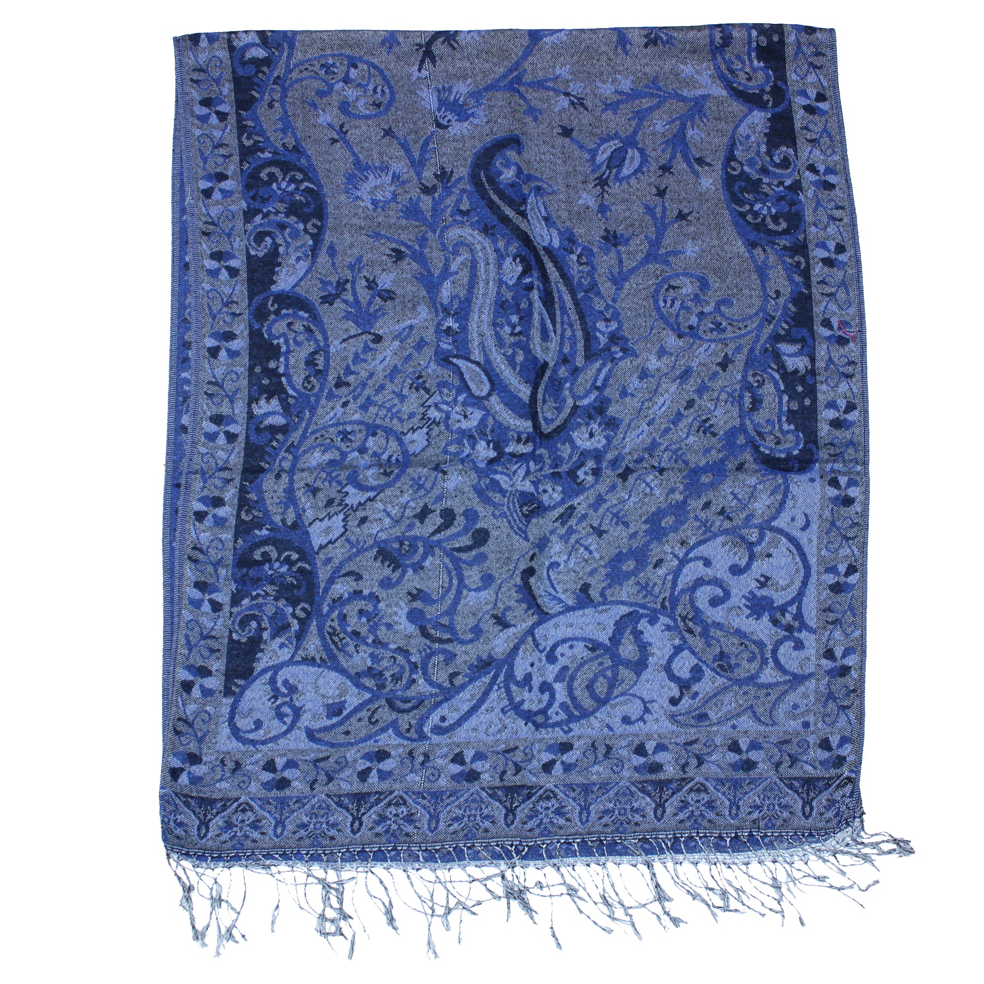 Reversible Paisley Printed Pashmina