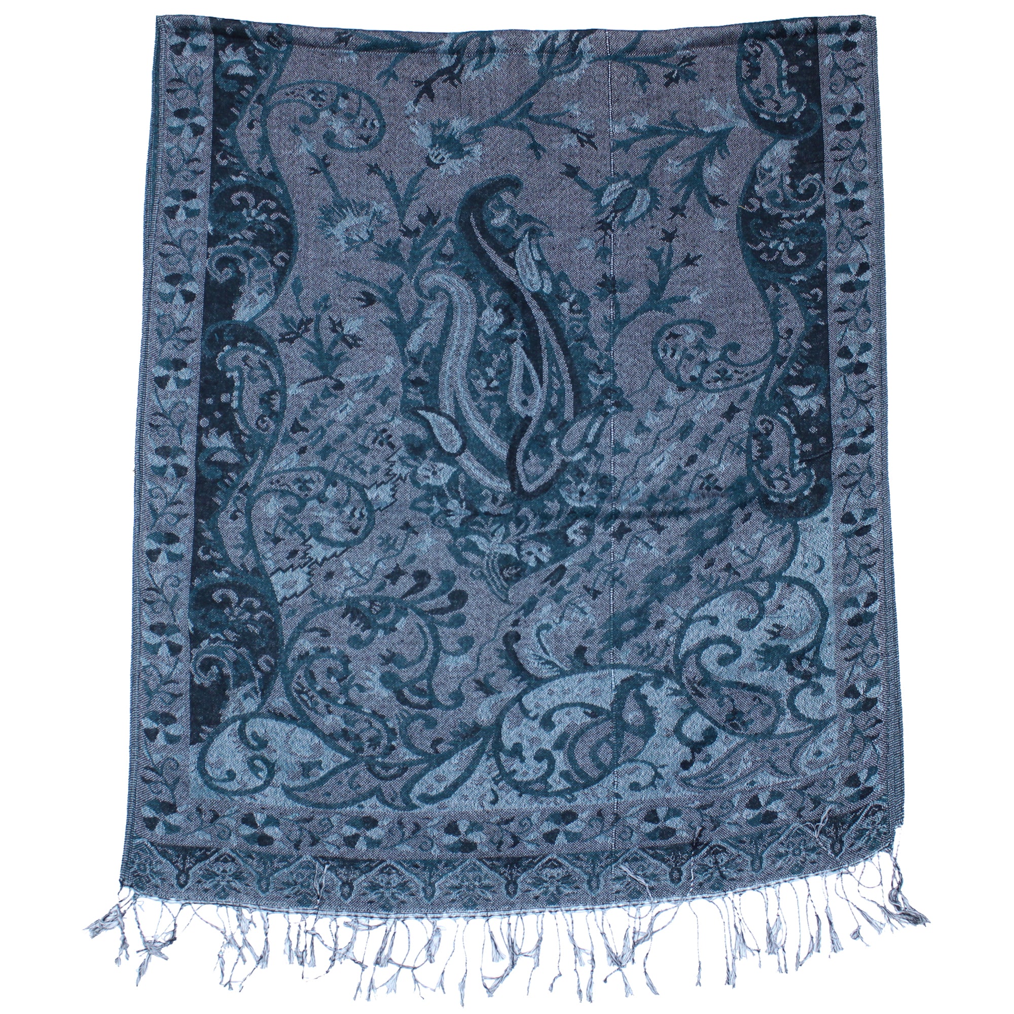 Reversible Paisley Printed Pashmina