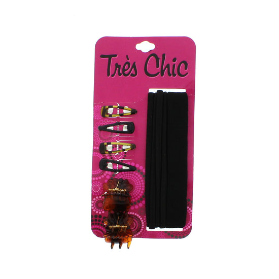 Assorted Black, Brown & Tortoiseshell Hair Accessories - Style M