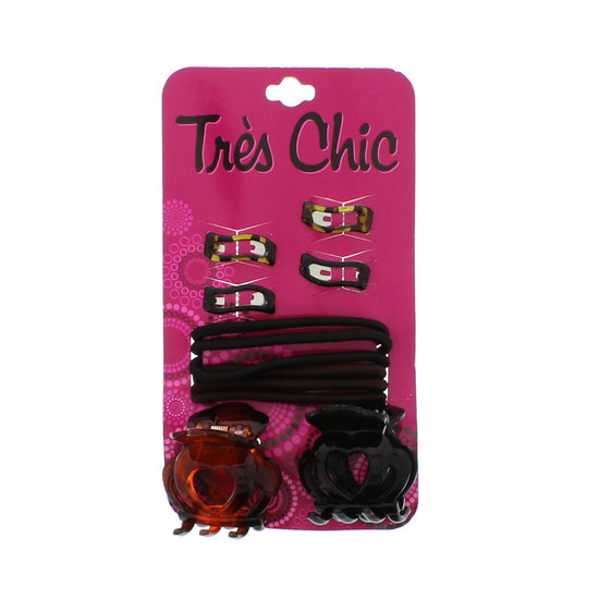 Assorted Black, Brown & Tortoiseshell Hair Accessories - Style H