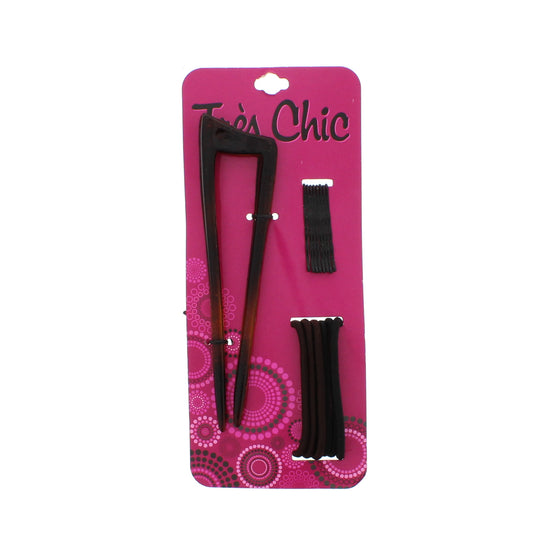 Assorted Black, Brown & Tortoiseshell Hair Accessories - Style L