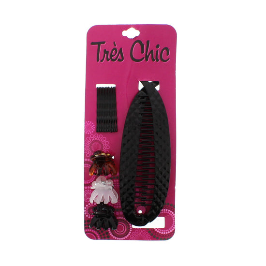 Assorted Black, Brown & Tortoiseshell Hair Accessories - Style Z