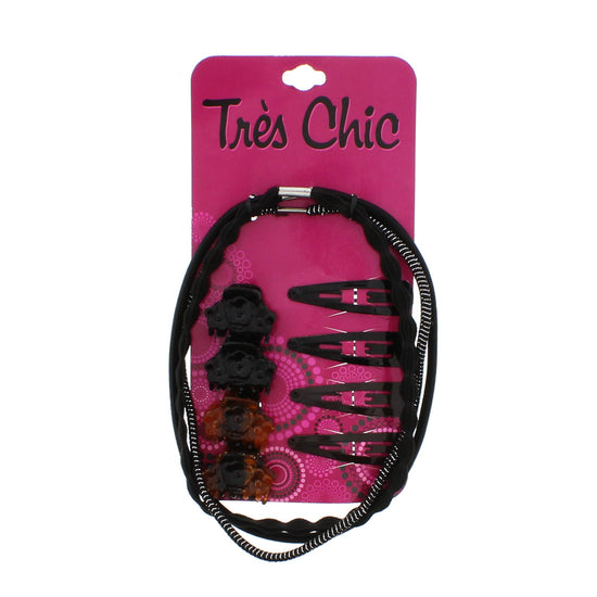 Black, Brown & Tortoiseshell Hair Accessories - Style F