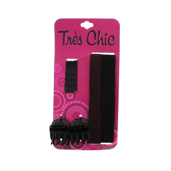 Assorted Black, Brown & Tortoiseshell Hair Accessories - Style Q