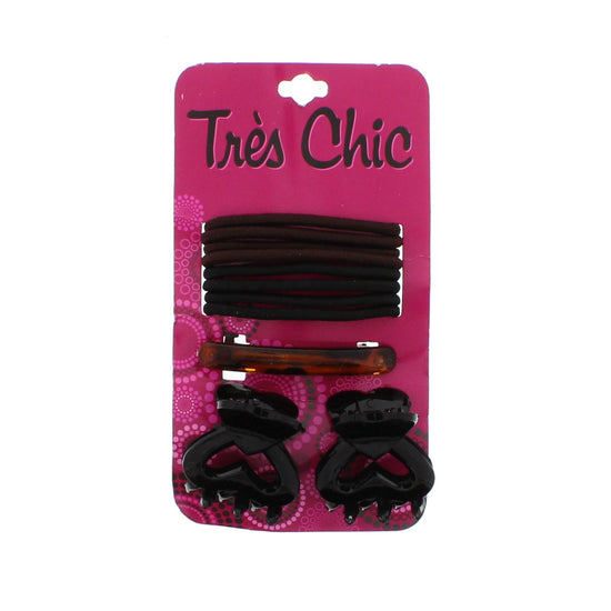 Assorted Black, Brown & Tortoiseshell Hair Accessories - Style Y