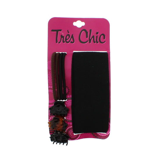 Black, Brown & Tortoiseshell Hair Accessories - Style E