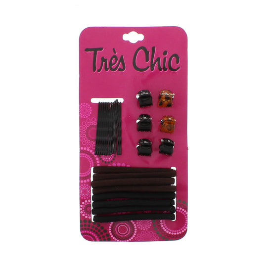 Assorted Black, Brown & Tortoiseshell Hair Accessories - Style J