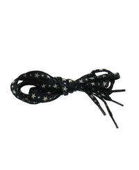 Pair of Black Stars Shoelaces