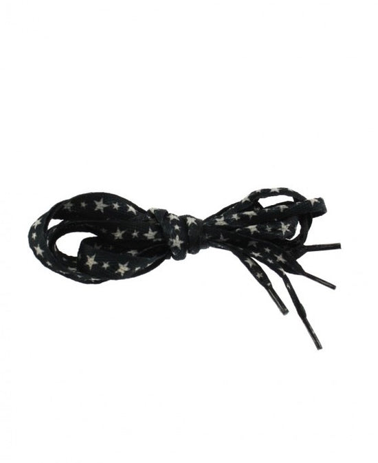Pair of Black Stars Shoelaces