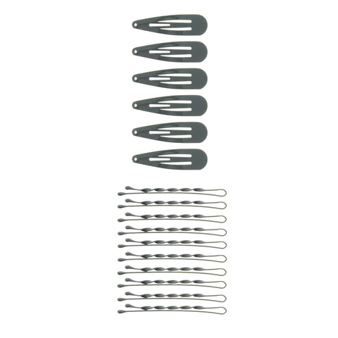 16 Piece School Hair Clip Set