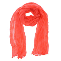 Soft Wrinkled Colourful Scarves