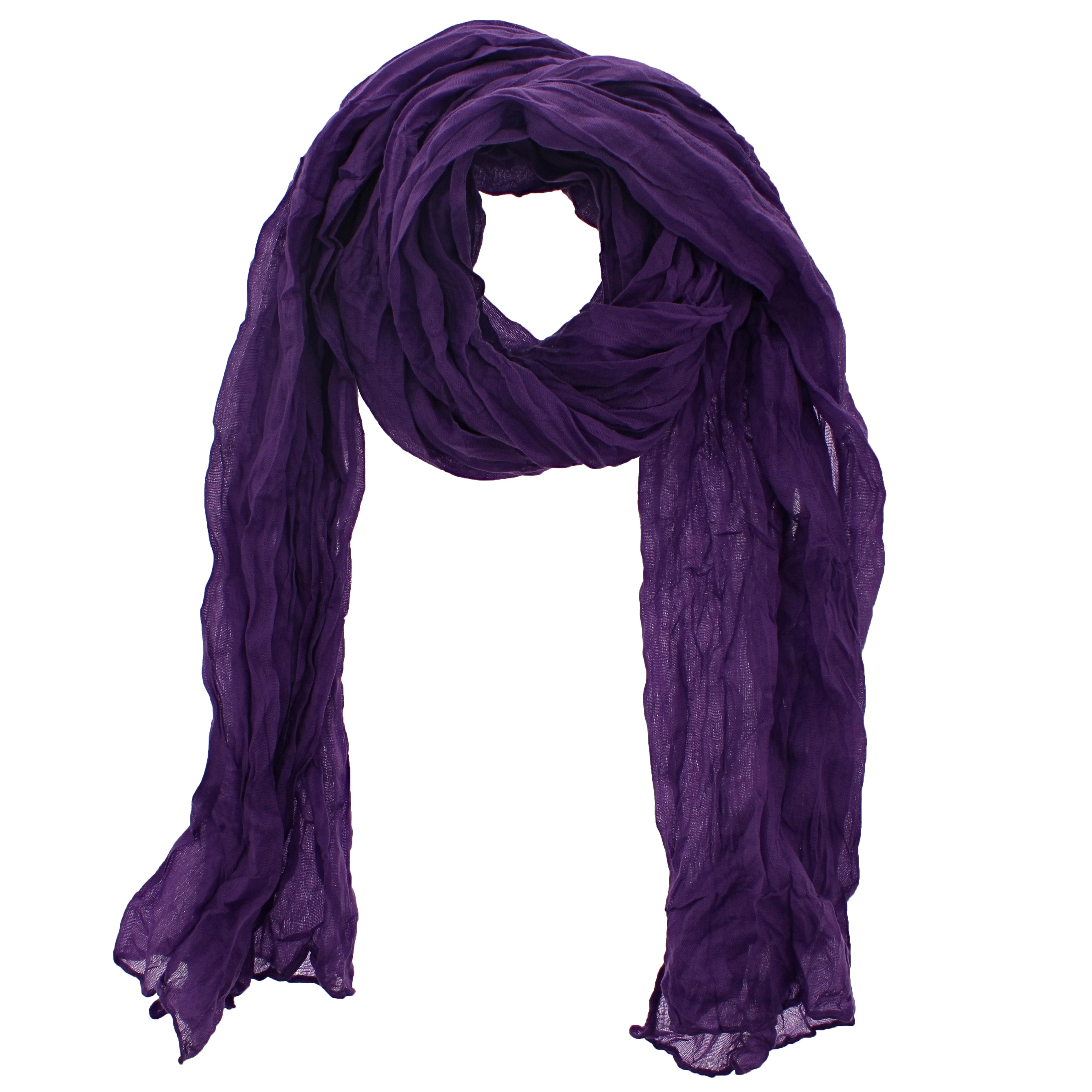 Soft Wrinkled Colourful Scarves