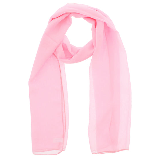 Baby Pink Chiffon Scarf