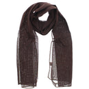 Brown Chiffon Scarf