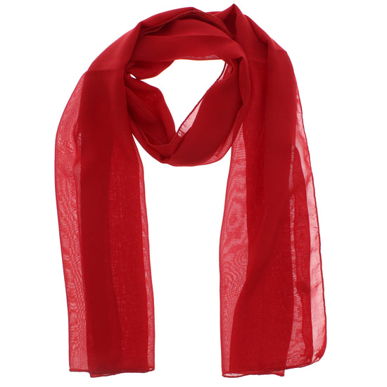 Burgundy Chiffon Scarf