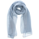 Denim Blue Chiffon Scarf
