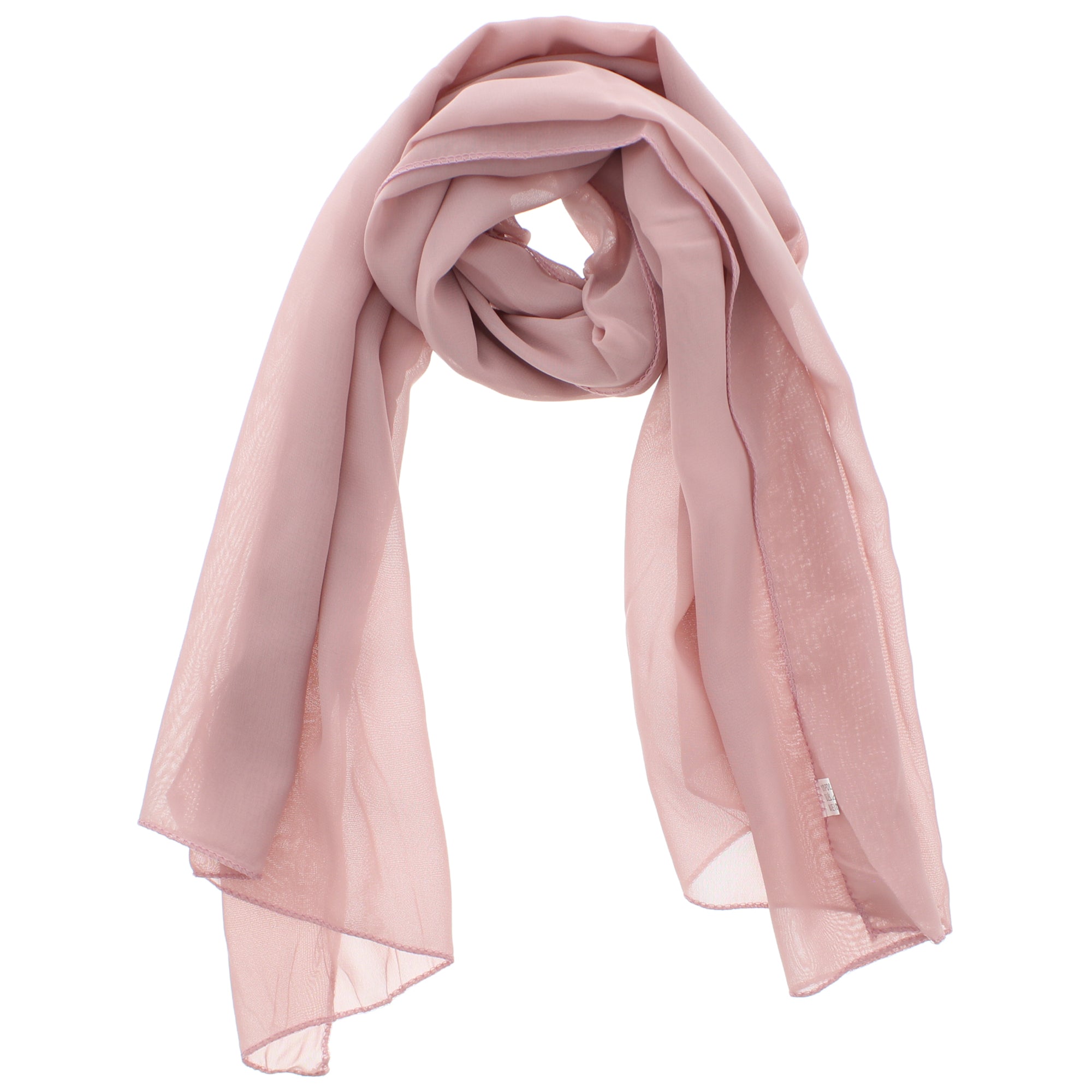 Dusty Pink Chiffon Scarf