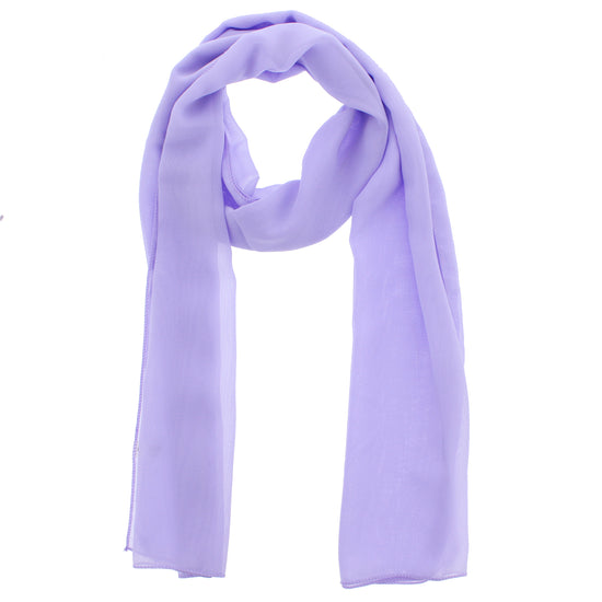 Lilac Chiffon Scarf