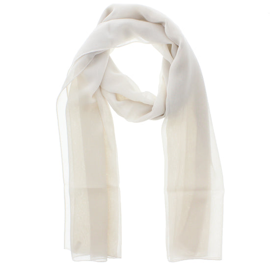 Oatmeal Chiffon Scarf