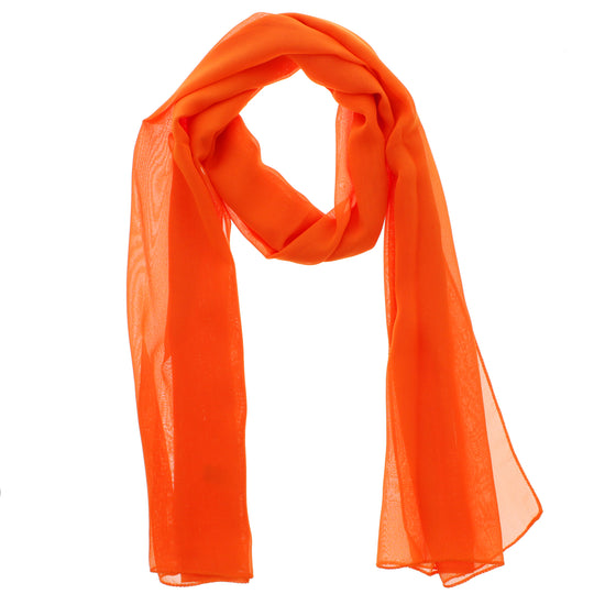 Orange Chiffon Scarves