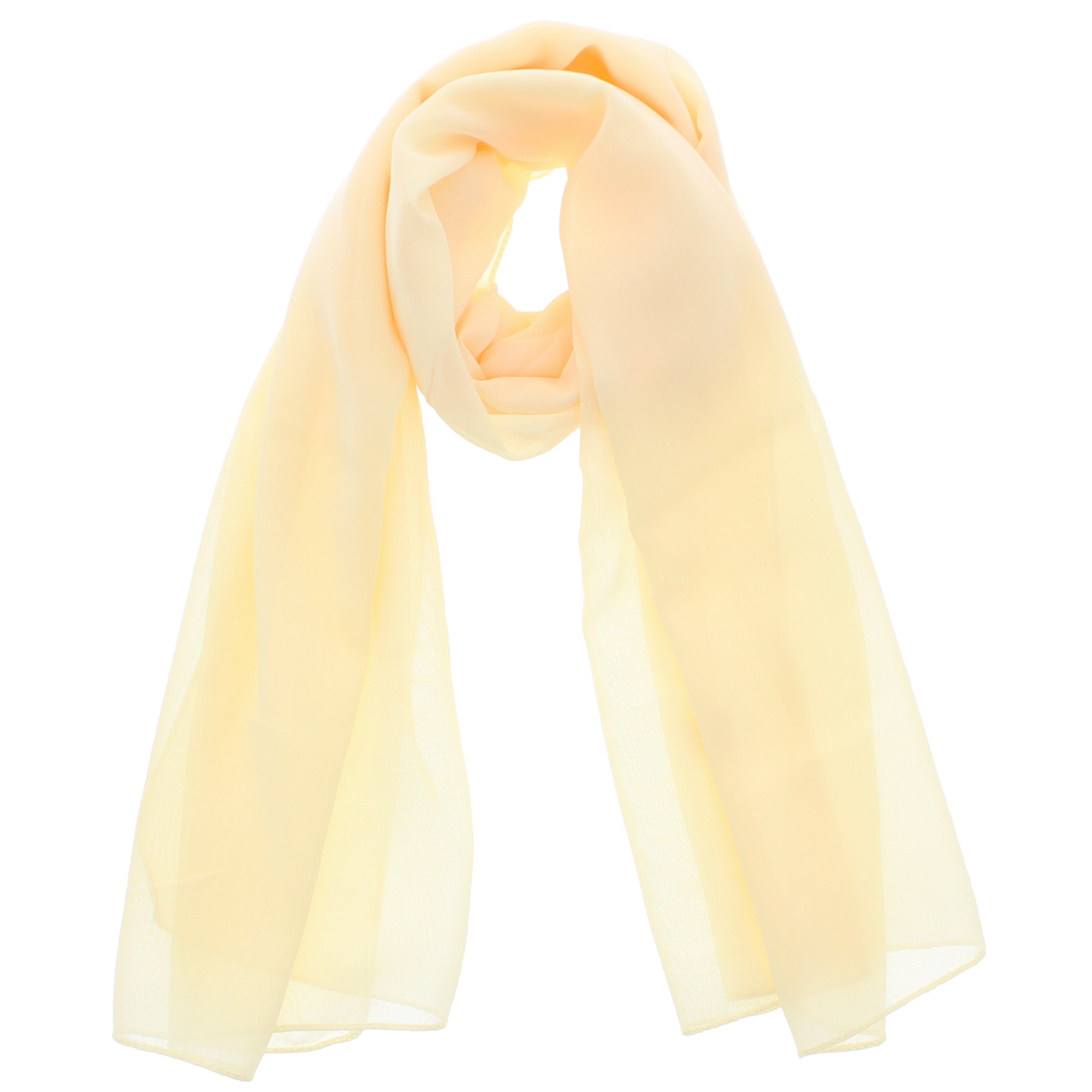 Peach Chiffon Scarf