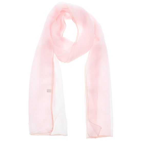 Pale Pink Chiffon Scarf