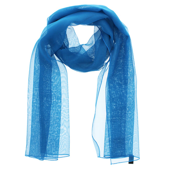 Teal Chiffon Scarf