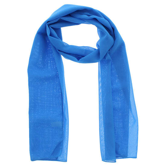 Turquoise Chiffon Scarf