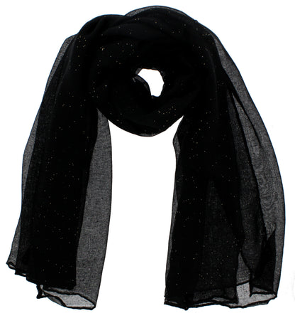 180 x 45cm Glitter Viscose Scarf