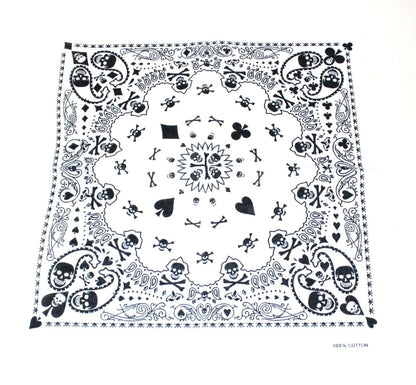 Skull & Playing Cards Bandana