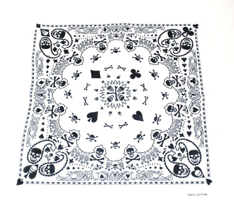 Skull & Playing Cards Bandana