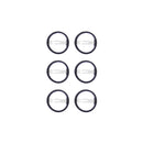 6 on a Card 3cm Round Hair Snapclips