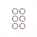 6 on a Card 3cm Round Hair Snapclips