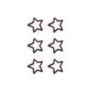 6 on a Card 3cm Star Snapclips