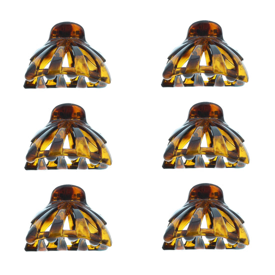 7cm Tortoiseshell Birdcage Hair Claw Clips
