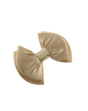 Large Double Bow on Barrette (Dimensions of bow: L: 11cm x H: 6cm - Dimensions of barrette : 7.5cm - 80s retro fashion - Great as a fashion hair accessory / wedding / party / fancy dress)