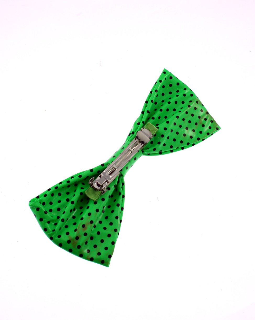 Large Polka Dot Bow on Barrette