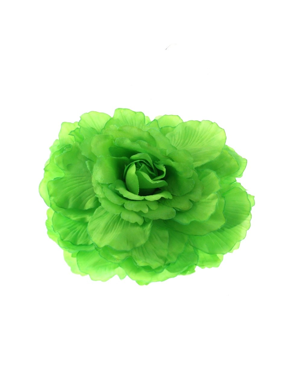 Large Flat Rose on Concord Clip & Brooch Hair Pin