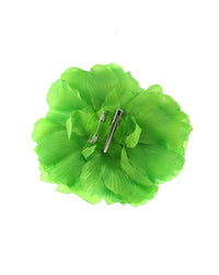 Large Flat Rose on Concord Clip & Brooch Hair Pin