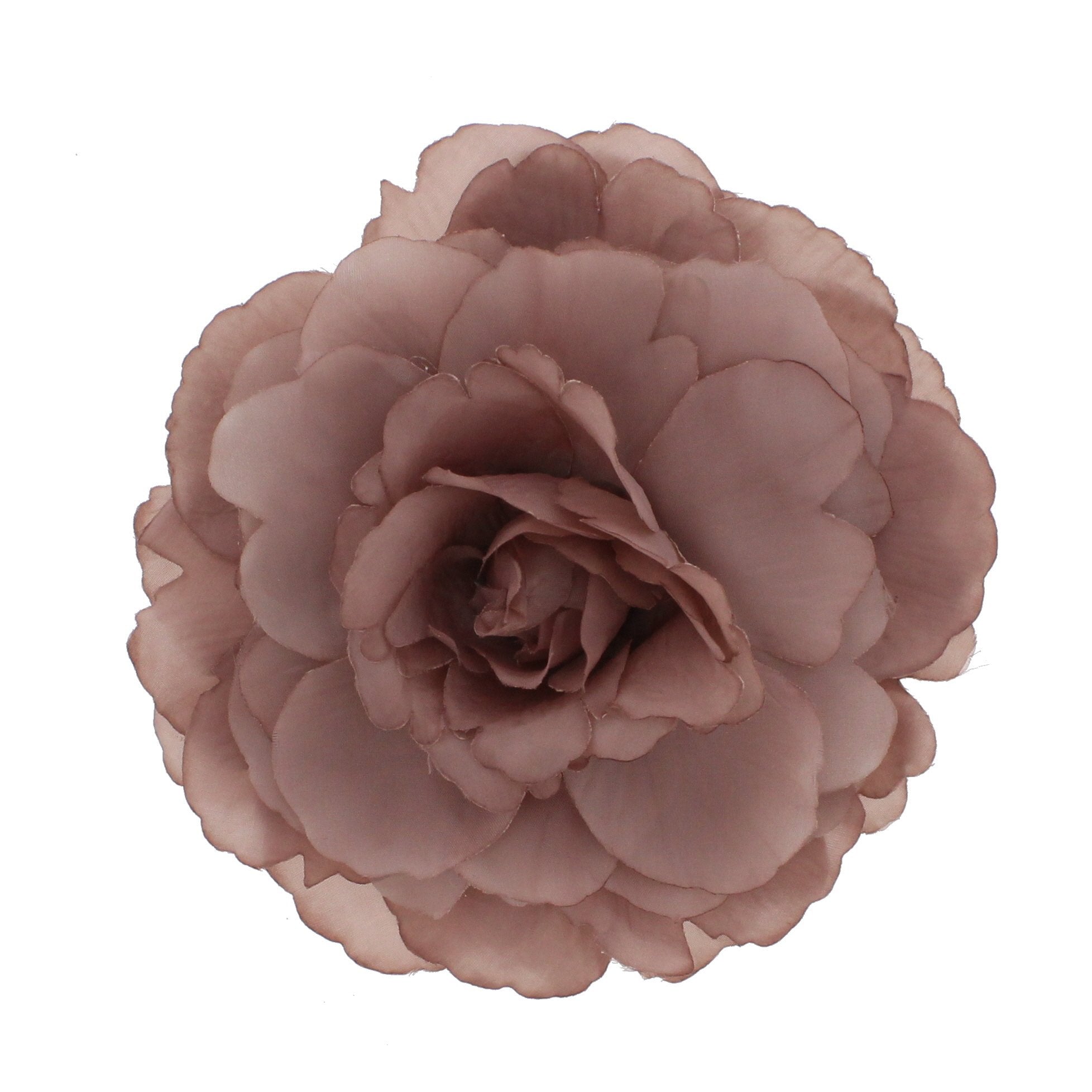 Large Flat Rose on Concord Clip & Brooch Hair Pin
