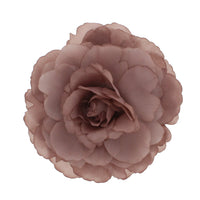 Large Flat Rose on Concord Clip & Brooch Hair Pin