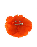 Large Flat Rose on Concord Clip & Brooch Hair Pin