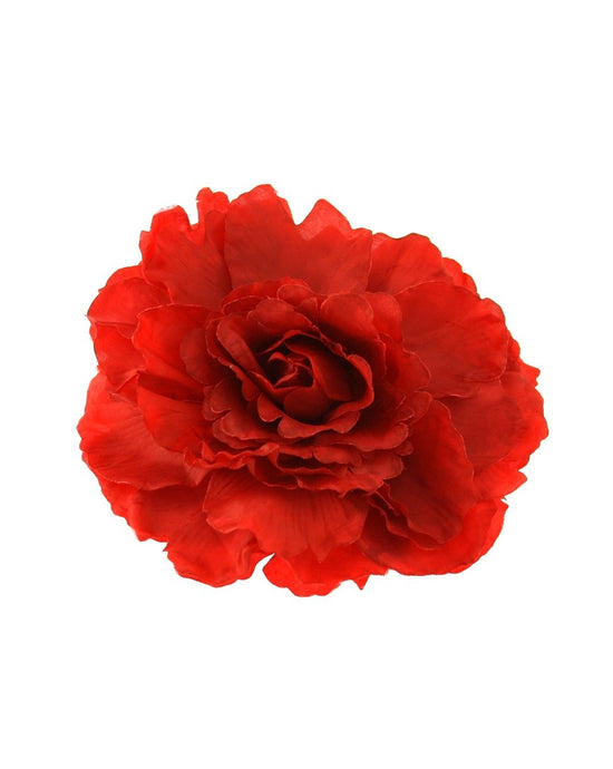 Large Flat Rose on Concord Clip & Brooch Hair Pin