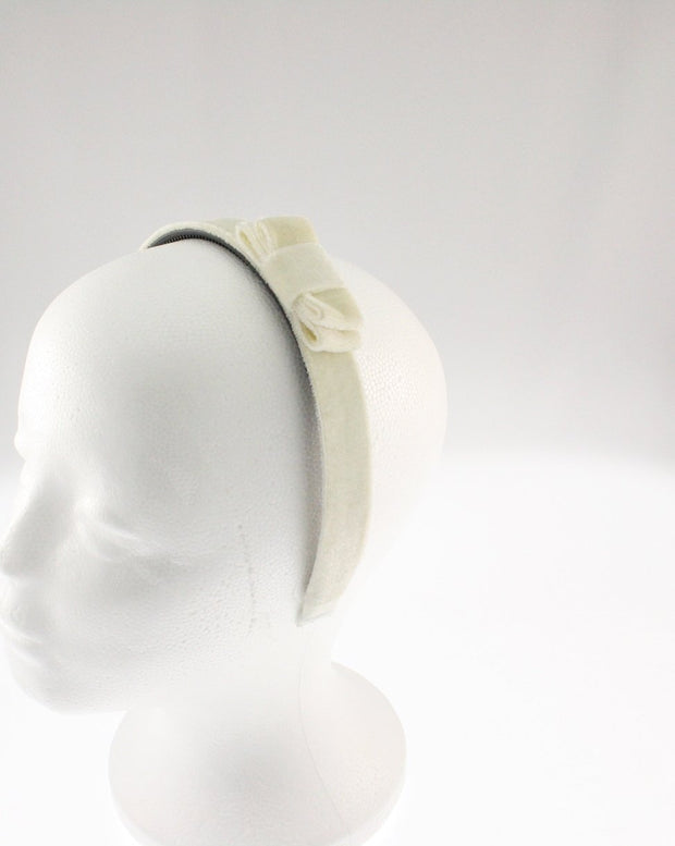 Velvet Bow on Head Elastic