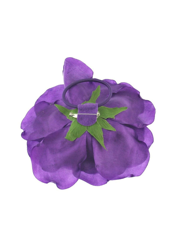 Large Rose on Elastic & Brooch Pin