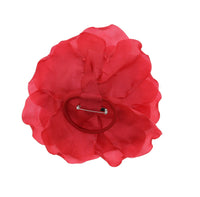Large Rose on Elastic & Brooch Hair Pin