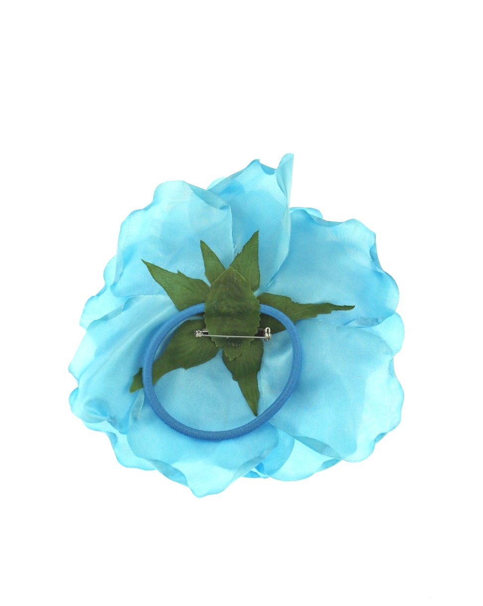 Large Rose on Elastic & Brooch Hair Pin