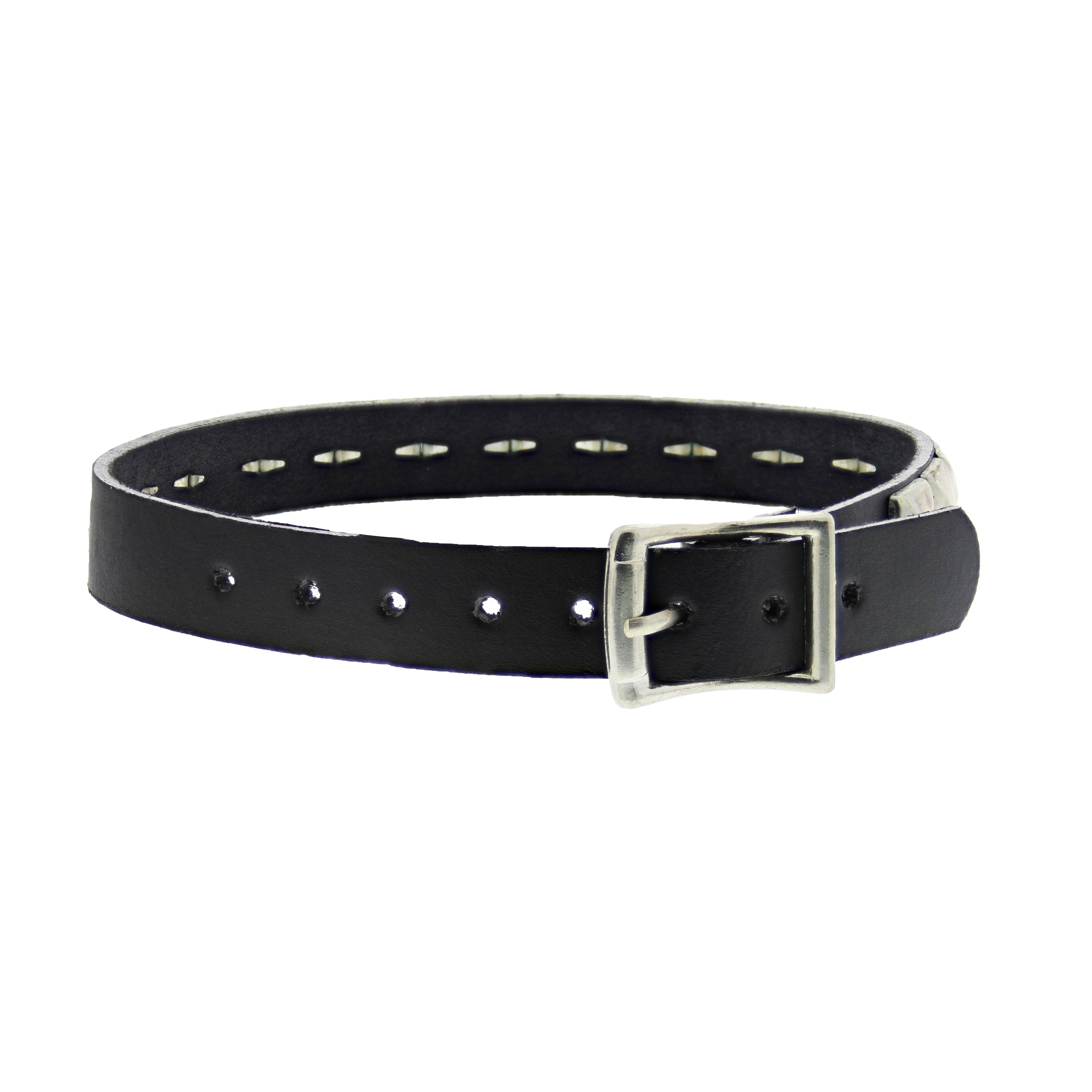 Pyramid Studded PU Choker with Buckle