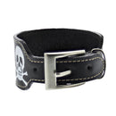 PU Buckle Bracelet with Skull & Crossbones