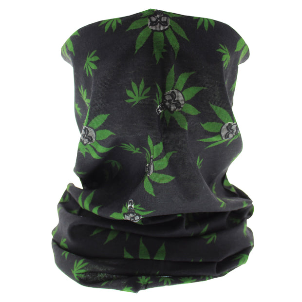 Rasta Leaf Face Covering/ Gaiter/ Snood